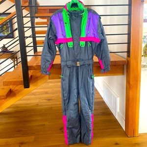 Couloir Vintage One Piece Skiing Suit size 44 Women’s XL/Mens L- Mint Condition!